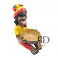 JAMAICAN MAN ASHTRAY 18" LARGE 1CT